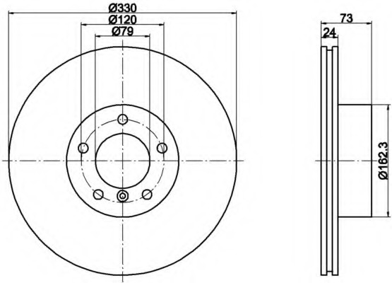 Disc frana 8DD 355 111-931 HELLA - Frana disc Disc frana 8DD 355 111-931 HELLA - Frana disc