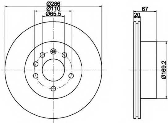 Disc frana 8DD 355 112-491 HELLA - Disc frana Disc frana 8DD 355 112-491 HELLA - Disc frana