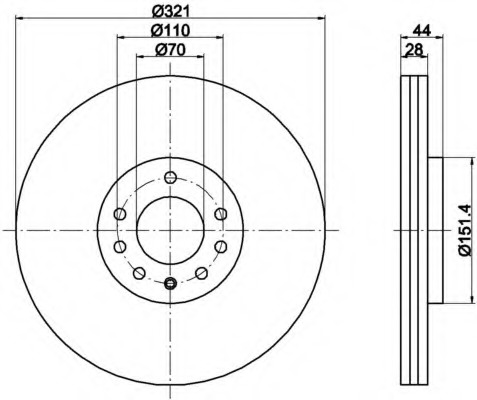 Disc frana 8DD 355 113-091 HELLA - Disc frana Disc frana 8DD 355 113-091 HELLA - Disc frana