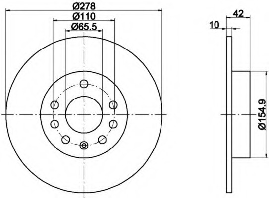 Disc frana 8DD 355 114-621 HELLA - Disc frana Disc frana 8DD 355 114-621 HELLA - Disc frana