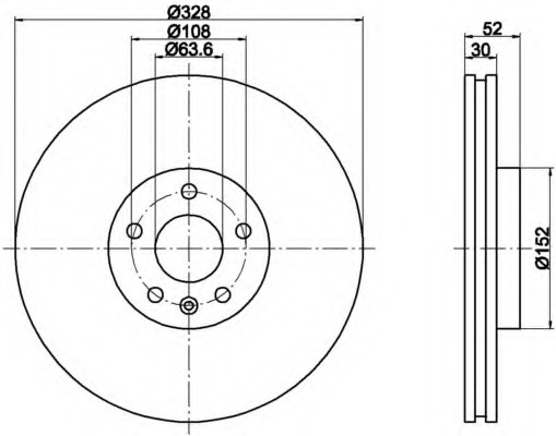Disc frana 8DD 355 116-181 HELLA - Frana disc