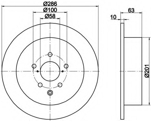 Disc frana 8DD 355 116-421 HELLA - Disc frana Disc frana 8DD 355 116-421 HELLA - Disc frana