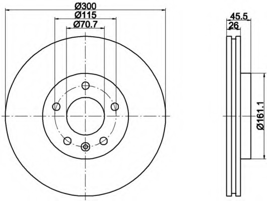 Disc frana 8DD 355 116-591 HELLA - Disc frana Disc frana 8DD 355 116-591 HELLA - Disc frana