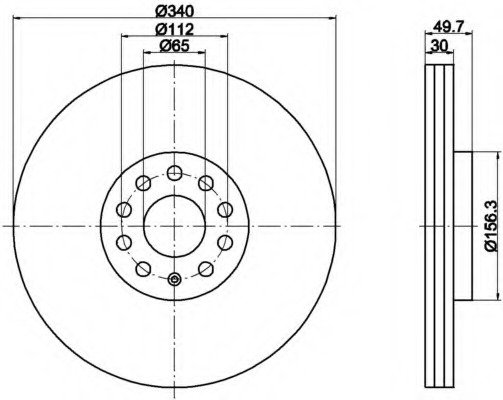 Disc frana 8DD 355 117-201 HELLA - Disc frana Disc frana 8DD 355 117-201 HELLA - Disc frana