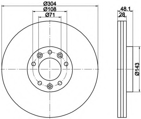 Disc frana 8DD 355 117-331 HELLA - Disc frana Disc frana 8DD 355 117-331 HELLA - Disc frana