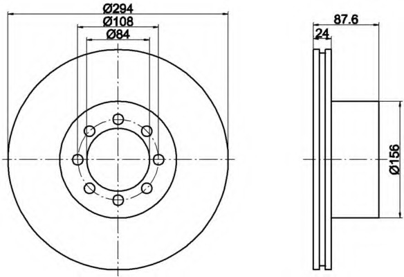 Disc frana 8DD 355 117-481 HELLA - Disc frana Disc frana 8DD 355 117-481 HELLA - Disc frana