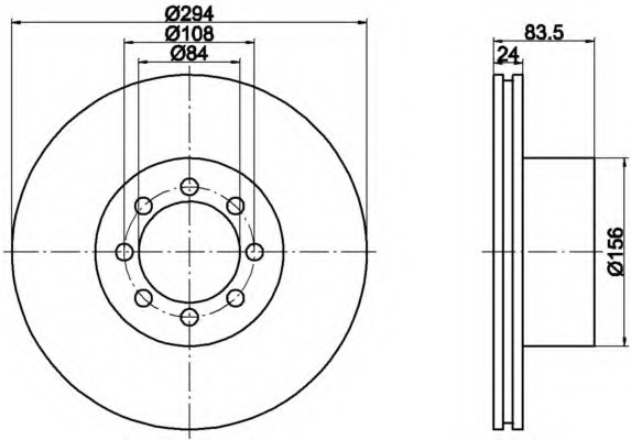 Disc frana 8DD 355 117-491 HELLA - Disc frana Disc frana 8DD 355 117-491 HELLA - Disc frana