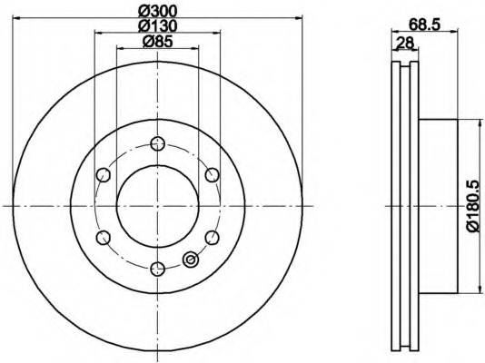 Disc frana 8DD 355 117-621 HELLA - Disc frana