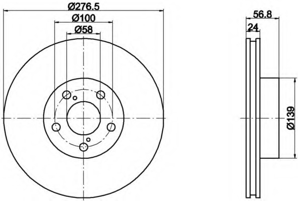 Disc frana 8DD 355 118-101 HELLA - Disc frana Disc frana 8DD 355 118-101 HELLA - Disc frana