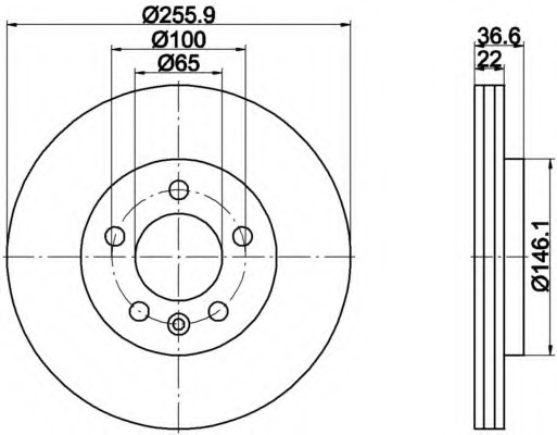 Disc frana 8DD 355 118-261 HELLA - Frana disc