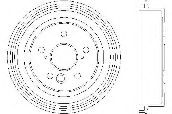 Tambur frana 8DT 355 300-031 HELLA - Tambur frana