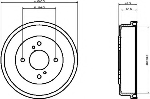 Tambur frana 8DT 355 300-341 HELLA - Tambur frana Tambur frana 8DT 355 300-341 HELLA - Tambur frana