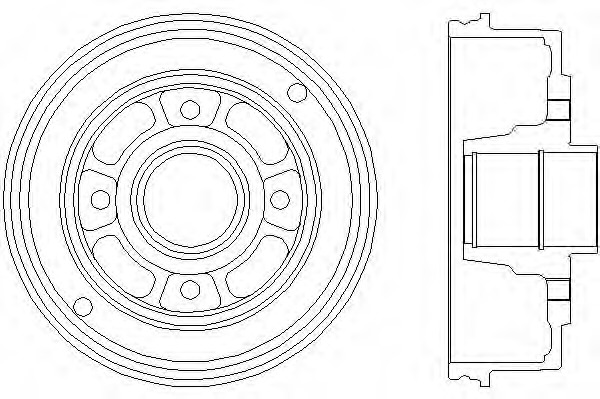 Tambur frana 8DT 355 300-351 HELLA - Frana tambur Tambur frana 8DT 355 300-351 HELLA - Frana tambur