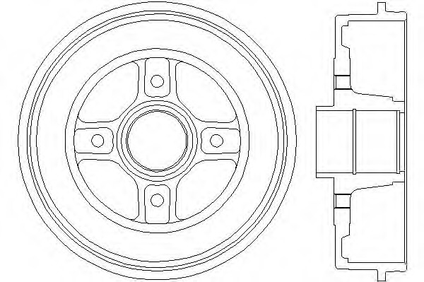 Tambur frana 8DT 355 300-611 HELLA - Frana tambur Tambur frana 8DT 355 300-611 HELLA - Frana tambur