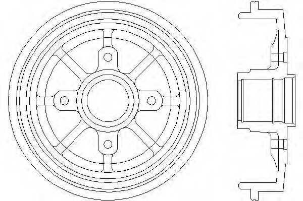 Tambur frana 8DT 355 300-731 HELLA - Frana tambur Tambur frana 8DT 355 300-731 HELLA - Frana tambur