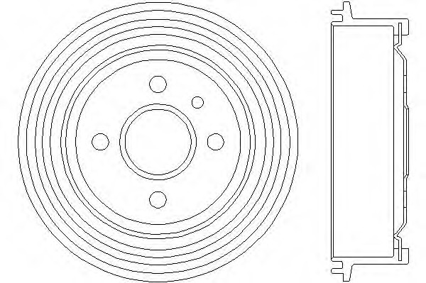 Tambur frana 8DT 355 301-171 HELLA - Tambur frana Tambur frana 8DT 355 301-171 HELLA - Tambur frana
