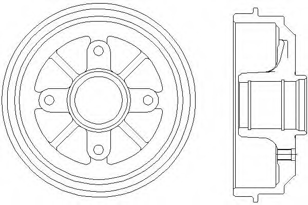 Tambur frana 8DT 355 301-281 HELLA - Frana tambur Tambur frana 8DT 355 301-281 HELLA - Frana tambur