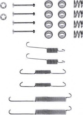 Set accesorii, sabot de frana 8DZ 355 200-111 HELLA - Frana tambur Set accesorii, sabot de frana 8DZ 355 200-111 HELLA - Frana tambur