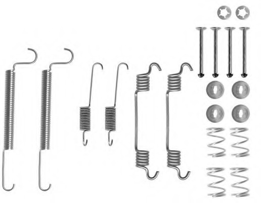 Set accesorii, sabot de frana 8DZ 355 200-461 HELLA - Frana tambur Set accesorii, sabot de frana 8DZ 355 200-461 HELLA - Frana tambur