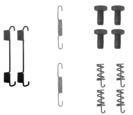 set accesorii, saboti frana parcare 8DZ 355 201-701 HELLA - Frana tambur set accesorii, saboti frana parcare 8DZ 355 201-701 HELLA - Frana tambur