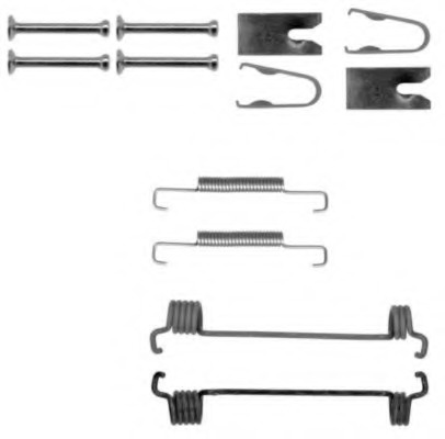 set accesorii, saboti frana parcare 8DZ 355 201-961 HELLA - Frana de mana set accesorii, saboti frana parcare 8DZ 355 201-961 HELLA - Frana de mana