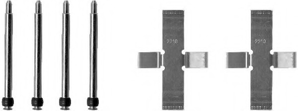 Set accesorii, placute frana 8DZ 355 202-161 HELLA - Componente/ accesorii frana Set accesorii, placute frana 8DZ 355 202-161 HELLA - Componente/ accesorii frana