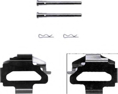 Set accesorii, placute frana 8DZ 355 202-381 HELLA - Componente/ accesorii frana Set accesorii, placute frana 8DZ 355 202-381 HELLA - Componente/ accesorii frana