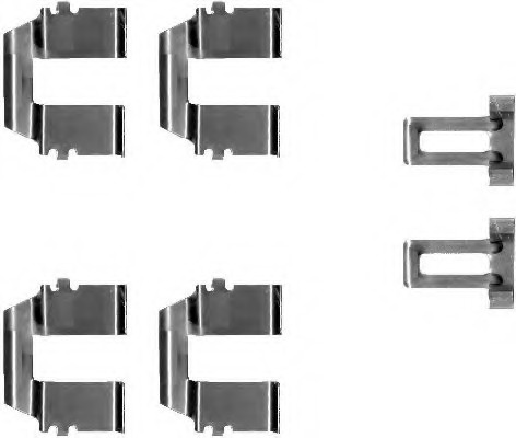 Set accesorii, placute frana 8DZ 355 202-721 HELLA - Componente/ accesorii frana Set accesorii, placute frana 8DZ 355 202-721 HELLA - Componente/ accesorii frana