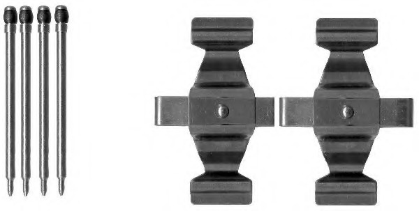 Set accesorii, placute frana 8DZ 355 203-121 HELLA - Componente/ accesorii frana Set accesorii, placute frana 8DZ 355 203-121 HELLA - Componente/ accesorii frana