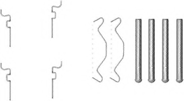 Set accesorii, placute frana 8DZ 355 203-221 HELLA - Componente/ accesorii frana Set accesorii, placute frana 8DZ 355 203-221 HELLA - Componente/ accesorii frana