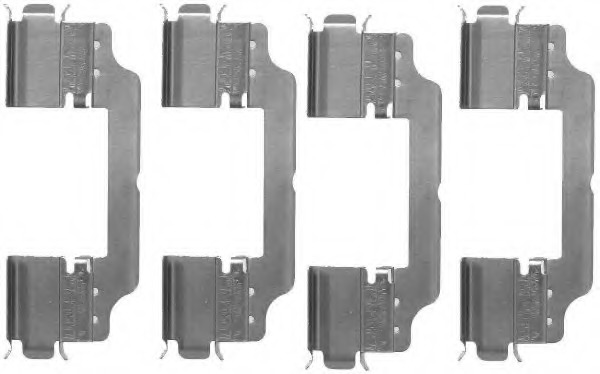 Set accesorii, placute frana 8DZ 355 203-301 HELLA - Componente/ accesorii frana Set accesorii, placute frana 8DZ 355 203-301 HELLA - Componente/ accesorii frana