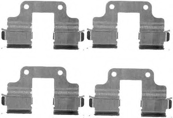 Set accesorii, placute frana 8DZ 355 203-361 HELLA - Frana disc Set accesorii, placute frana 8DZ 355 203-361 HELLA - Frana disc