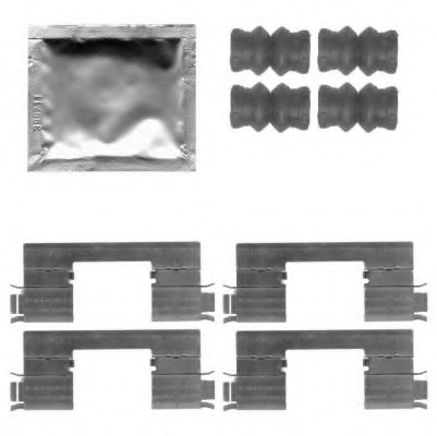 Set accesorii, placute frana 8DZ 355 203-431 HELLA - Componente/ accesorii frana Set accesorii, placute frana 8DZ 355 203-431 HELLA - Componente/ accesorii frana