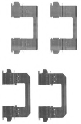 Set accesorii, placute frana 8DZ 355 203-771 HELLA - Componente/ accesorii frana Set accesorii, placute frana 8DZ 355 203-771 HELLA - Componente/ accesorii frana