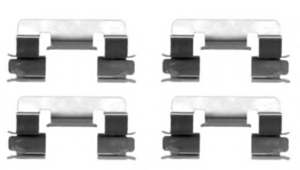 Set accesorii, placute frana 8DZ 355 203-841 HELLA - Componente/ accesorii frana Set accesorii, placute frana 8DZ 355 203-841 HELLA - Componente/ accesorii frana