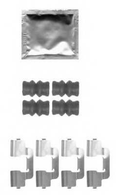 Set accesorii, placute frana 8DZ 355 204-271 HELLA - Frana disc Set accesorii, placute frana 8DZ 355 204-271 HELLA - Frana disc