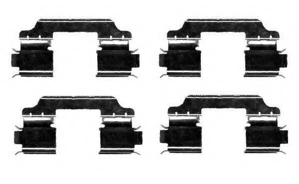 Set accesorii, placute frana 8DZ 355 204-411 HELLA - Componente/ accesorii frana Set accesorii, placute frana 8DZ 355 204-411 HELLA - Componente/ accesorii frana