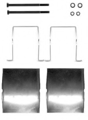 Set accesorii, placute frana 8DZ 355 204-461 HELLA - Componente/ accesorii frana Set accesorii, placute frana 8DZ 355 204-461 HELLA - Componente/ accesorii frana