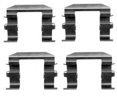Set accesorii, placute frana 8DZ 355 204-491 HELLA - Frana disc Set accesorii, placute frana 8DZ 355 204-491 HELLA - Frana disc