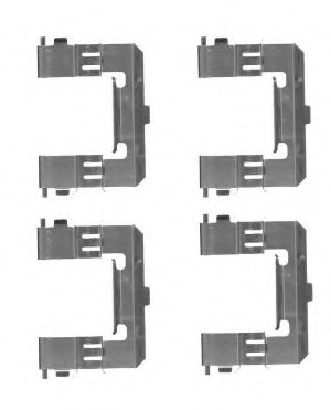 Set accesorii, placute frana 8DZ 355 204-571 HELLA - Componente/ accesorii frana Set accesorii, placute frana 8DZ 355 204-571 HELLA - Componente/ accesorii frana