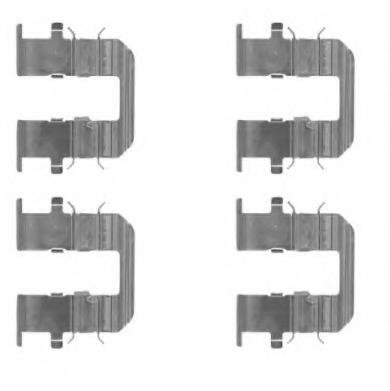 Set accesorii, placute frana 8DZ 355 204-661 HELLA - Componente/ accesorii frana Set accesorii, placute frana 8DZ 355 204-661 HELLA - Componente/ accesorii frana