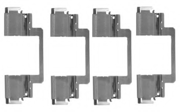 Set accesorii, placute frana 8DZ 355 204-701 HELLA - Componente/ accesorii frana Set accesorii, placute frana 8DZ 355 204-701 HELLA - Componente/ accesorii frana