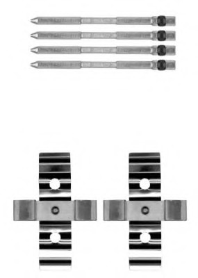 Set accesorii, placute frana 8DZ 355 205-261 HELLA - Componente/ accesorii frana Set accesorii, placute frana 8DZ 355 205-261 HELLA - Componente/ accesorii frana