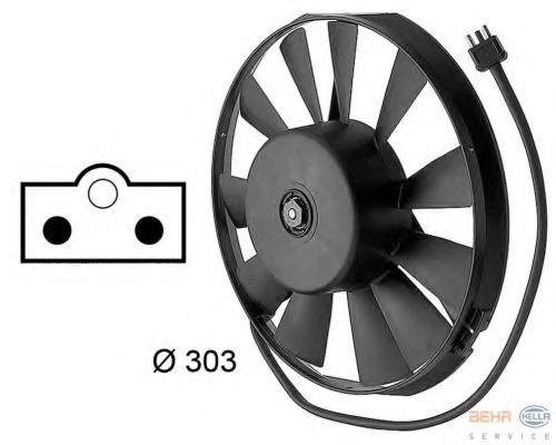 Ventilator, radiator 8EW 009 144-701 HELLA - Gmv (electroventilator ) Ventilator, radiator 8EW 009 144-701 HELLA - Gmv (electroventilator )