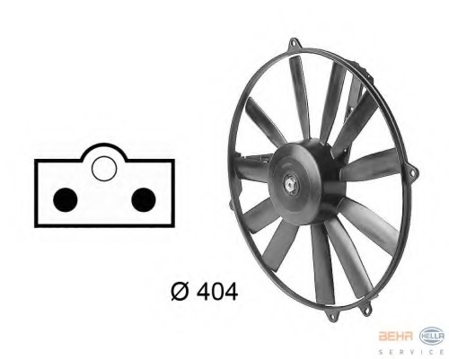 Ventilator, radiator 8EW 009 144-731 HELLA - Gmv (electroventilator ) Ventilator, radiator 8EW 009 144-731 HELLA - Gmv (electroventilator )
