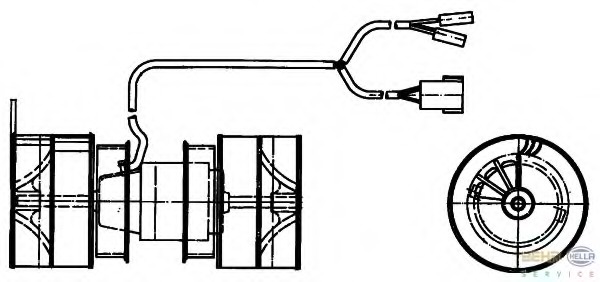 Ventilator, habitaclu 8EW 009 157-361 HELLA - Motor ventilator/piese Ventilator, habitaclu 8EW 009 157-361 HELLA - Motor ventilator/piese