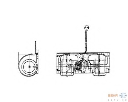 Ventilator, habitaclu 8EW 009 158-451 HELLA - Motor ventilator/piese Ventilator, habitaclu 8EW 009 158-451 HELLA - Motor ventilator/piese