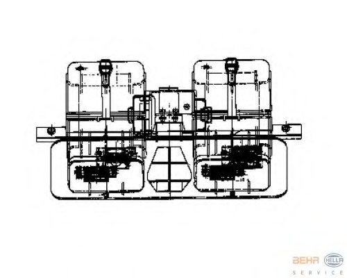 Ventilator, habitaclu 8EW 009 158-571 HELLA - Motor ventilator/piese Ventilator, habitaclu 8EW 009 158-571 HELLA - Motor ventilator/piese