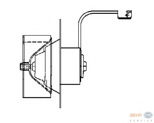 Ventilator, habitaclu 8EW 009 160-511 HELLA - Motor ventilator/piese Ventilator, habitaclu 8EW 009 160-511 HELLA - Motor ventilator/piese