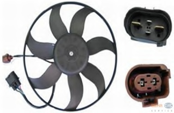 Ventilator, radiator 8EW 351 039-791 HELLA - Ventilator radiator